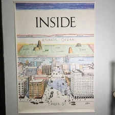 Inside San Francisco by James McCaffrey 1978 Art Poster Steinberg Projection
