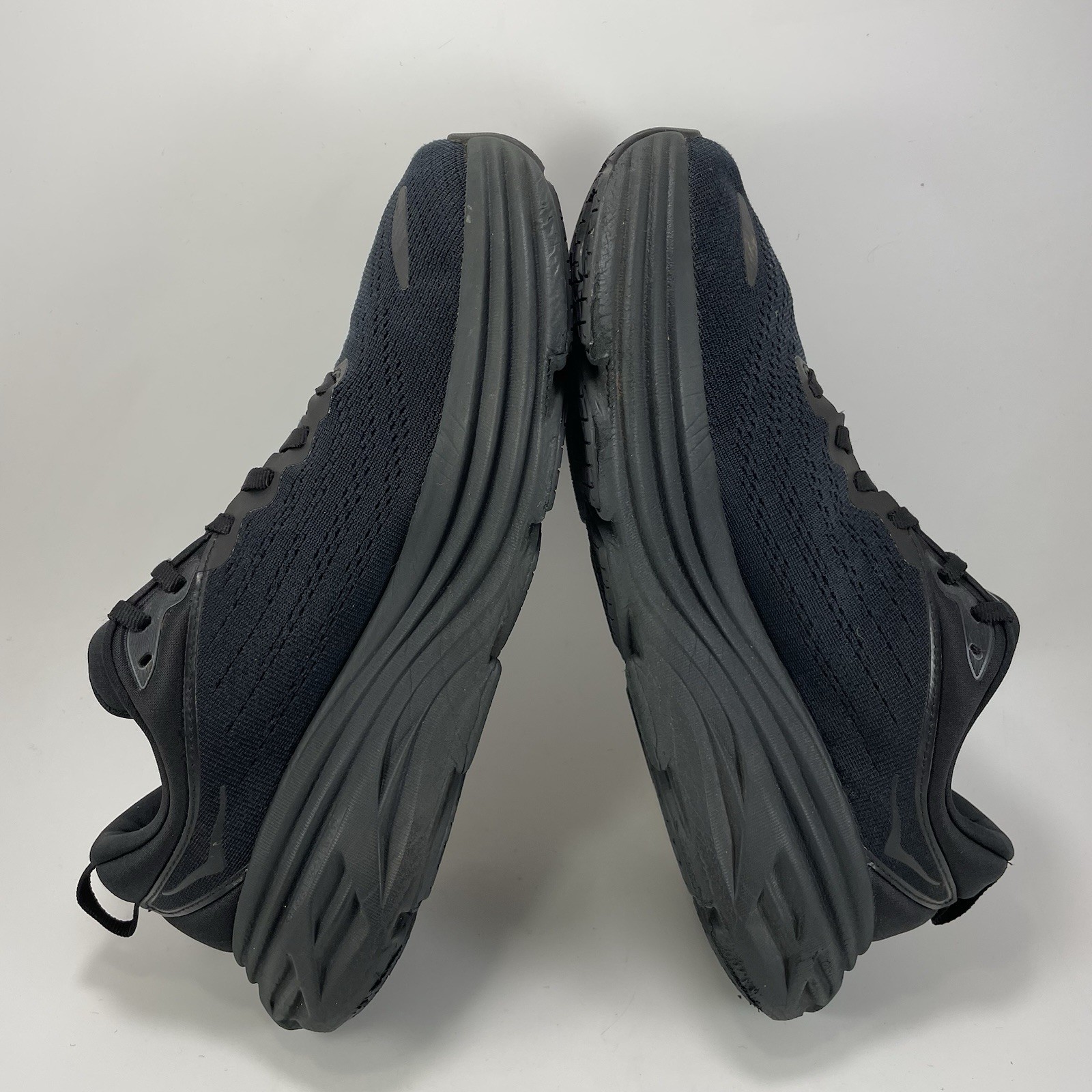 Hoka One One Bondi 8 Running Shoes Womens Size 9.5 B Triple Black Athletic thumbnail 6