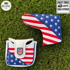 USA Flag Golf Putter Headcover – Blade & Mallet Cover | American Stars & Stripes