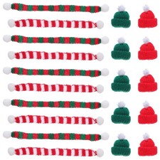 48 Pcs Knitted Mini Hat Ornaments Christmas Decorations Supplies