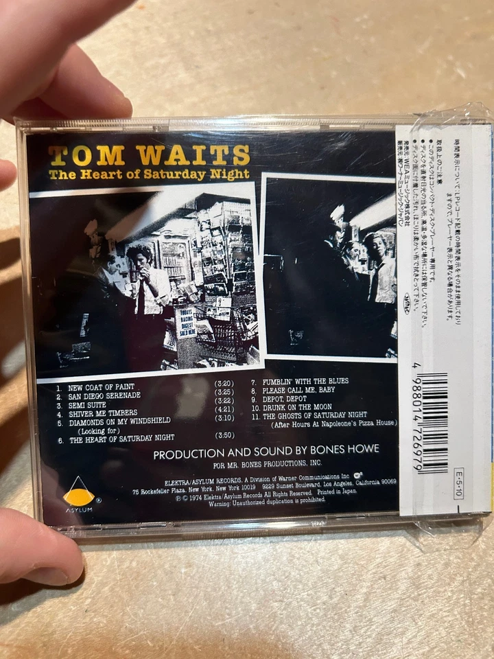 TOM WAITS-The Heart Of Saturday Night-1974 CD JAPAN EDITION 18P2-2697 - Image 3 of 3