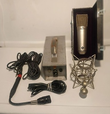 Vintage Neumann U67 Tube Condenser Microphone Set w/ PSU, Case