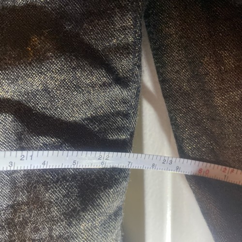 Chico’s Beaded Jewels Jacke Gold Metallic Schimmer Haken Ösen vorne Gr. 2 Baumwolle - Bild 8 von 8