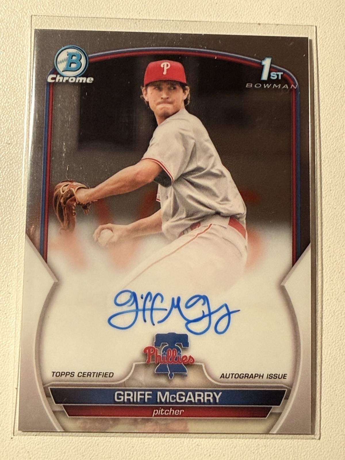 2023 Bowman Chrome - Prospect Autographs Griff McGarry #CPA-GM (AU, RC)