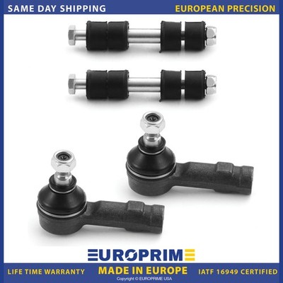Front Outer Tie Rod End & Stabilizer Sway Bar Set for 17-22 Mitsubishi Mirage G4