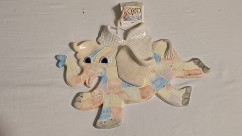 Vintage KOKO Origins Signed Ellie Miracle Prayer Elephant Nursery Wall Plaque - Picture 14 of 18