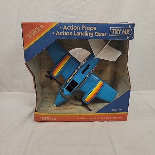 Vintage Tonka Hand Command Turbo Prop Plane 4210 With Original Box