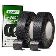 2 Rolls High Temp Wire Harness Tape 100FT Total OEM-Grade Automotive 2-pack