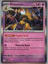 Alakazam 056/132 Rare Mega Evolution Pokemon Holo Near Mint