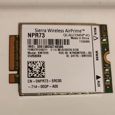 Sierra Wireless EM7355 AirPrime 4G LTE GPS Unlocked Wireless Adapter Green