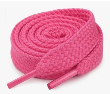 Stepace Shoelaces 2 Pairs Heavy Duty 63in Hot Pink 5/8" NEW