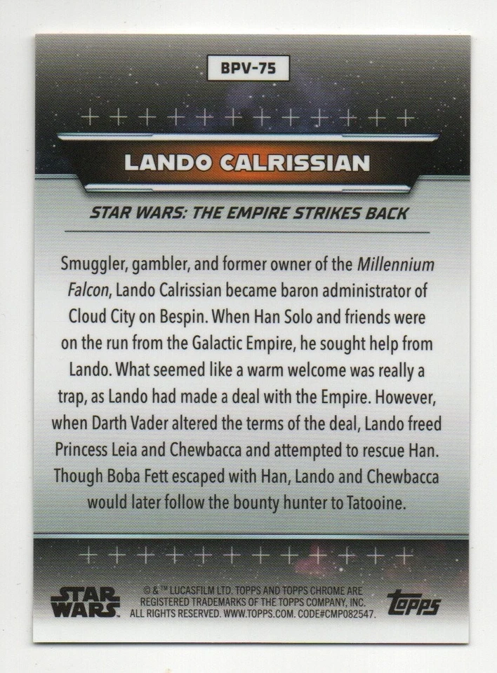 2024 Topps Chrome Star Wars Hyperspace Planetary Variation #BPV-75 /99 - Image 2 of 2