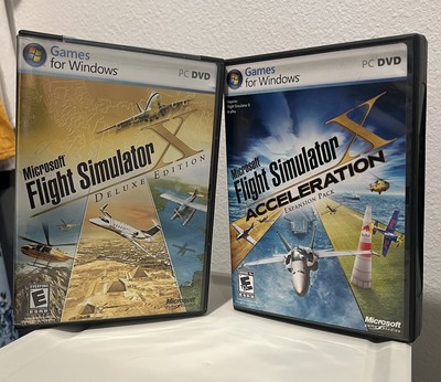 Flight Simulator X Deluxe Edition + Acceleration Expansion Pack (Untested!)