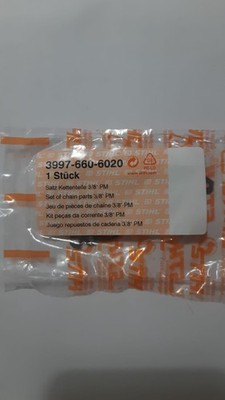 10x STIHL Original Kettenglied Nieten Verbindungsglieder 3/8'' PM 39976606020