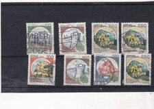 Italy - Castles - 8 used stamps 1980