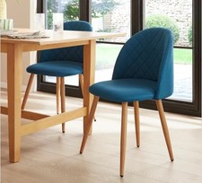DUNELM MILL ASTRID DINING CHAIRS IN TEAL