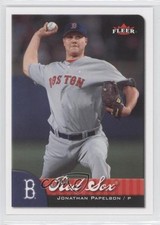 2007 Fleer Jonathan Papelbon (Thinner Red Sox Logo) #284 0b6