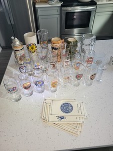 Beer Mugs and Glasses  Partially CertifiedSet of 25