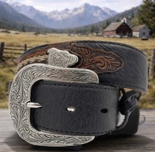 Justin Belt THE WESTERNER Western Rodeo Size 32 C11413 NWT List 68