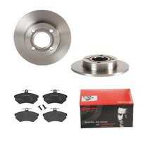 Brembo Bremsscheiben Ø245MM + BremsbelÄGe Hinten FÜR Audi 80 B3 Coupe B2 B4 90