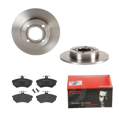BREMBO BREMSSCHEIBEN Ø245MM + BREMSBELÄGE HINTEN FÜR AUDI 80 B3 COUPE B2 B4 90 