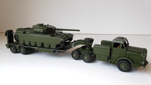 Dinky Toys 660 'MIGHTY ANTAR TANK TRANSPORTER & 651 CENTURION TANK'  Vintage VGC