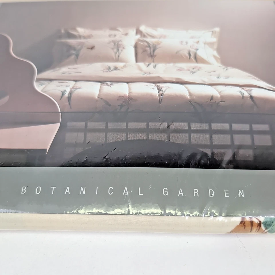 NEW Vintage Martex Flat TWIN Sheet Irises Botanical Garden Percale USA Old Stock - Image 4 of 4