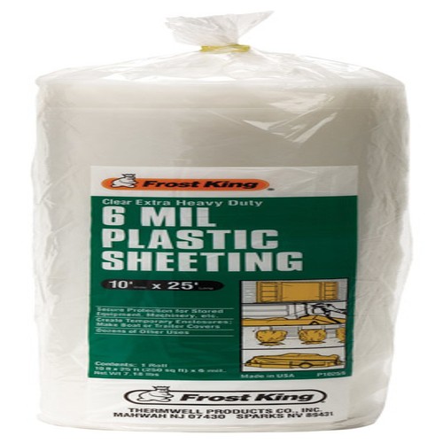 Frost King P1025/6W Polyethylen Folie, 10' x 25' x 6 Mil., klar - Bild 1 von 1