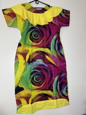 Women  s Dress. Two piece set. African Clothing. Long Dress with scarf. L , XL