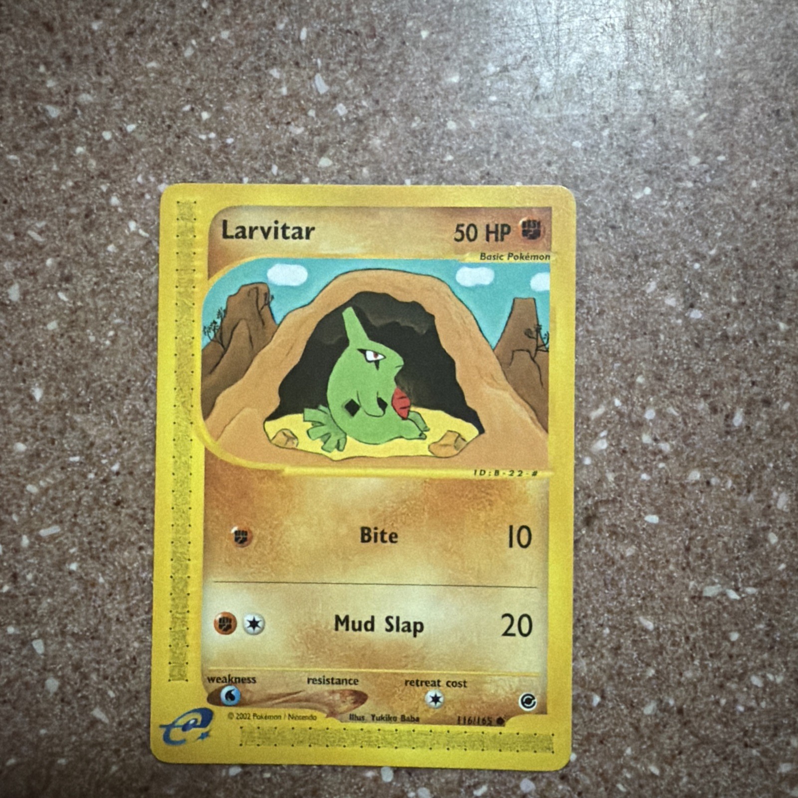 Pokémon Larvitar #116/165 Common - 2002 Expedition Base Set - NM to MT Condition