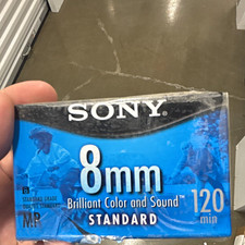 Sony MP 8mm Standard Video Cassette Camcorder Tape 120 min Retail Box