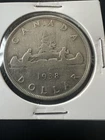 1938 CANADA $1 DOLLAR SILVER .800 COIN KEY DATE - KING GEORGE VI