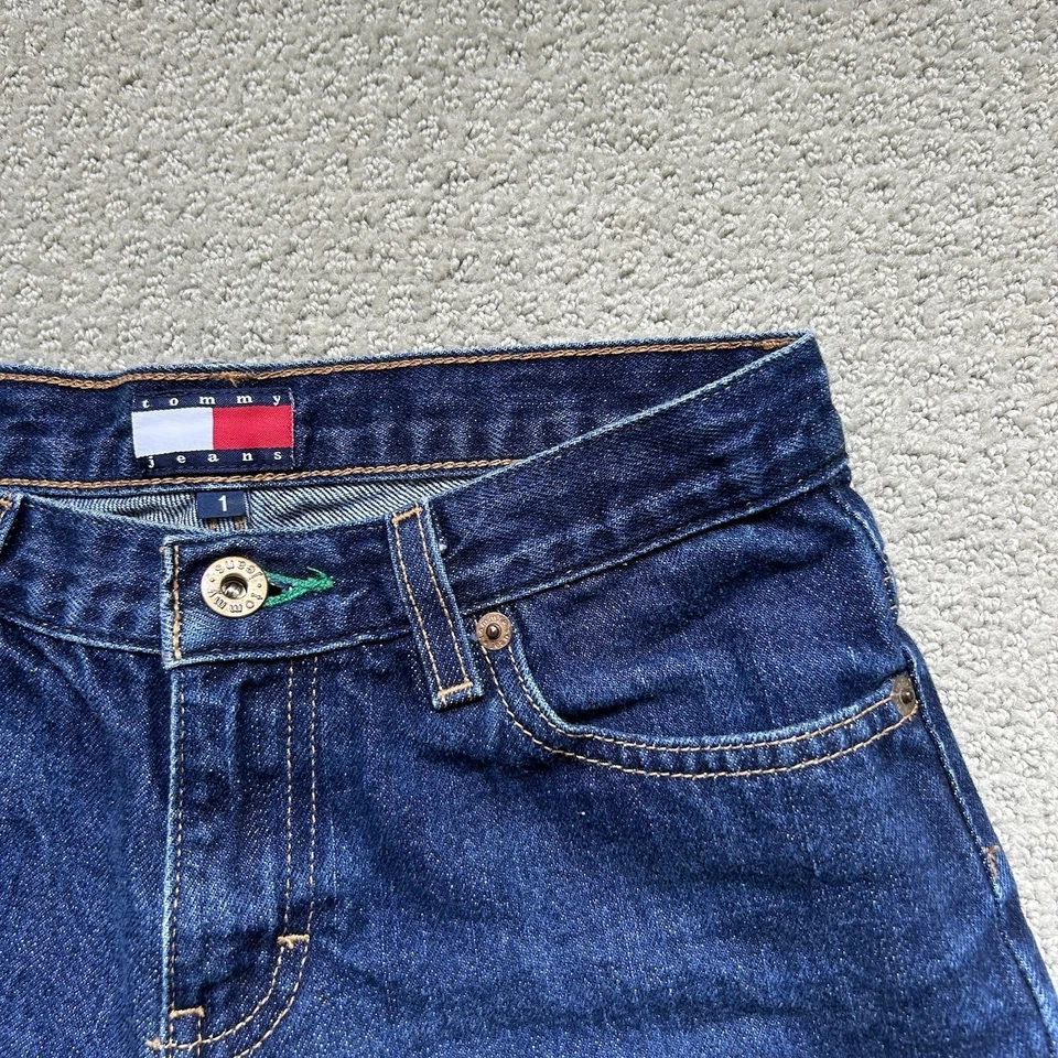 Vintage 2002 Tommy Hilfiger Womens Jill Denim Shorts Blue Tommy Jeans Size 24 - Image 4 of 4