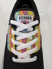 Etnies Factor X Rebel Sport Trainers "Black/White/Print" Size 10 New Without Box