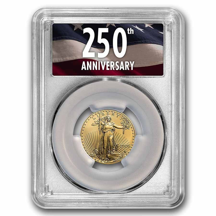 2026 1/4 oz American Gold Eagle MS-70 PCGS (FS, 250th Anniv) | eBay