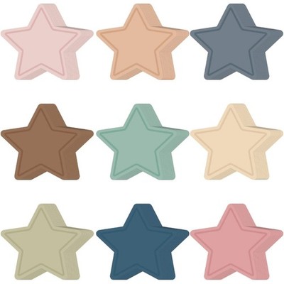 108Pcs Colorful Star Cutouts 3.5Inch for Bulletin Board Classroom Wall Birthday