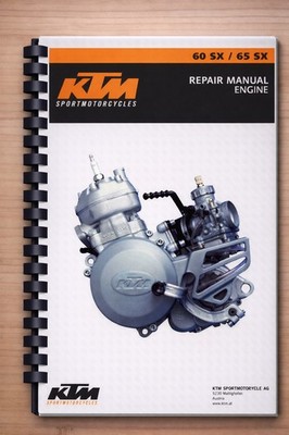 KTM 1998 BIS 2002 - 60 65 SX MOTOR - WERKSTATT REPARATUR SCHECKHEFT