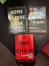 The chain - McKinty, Home before dark - Sager, The girl on the train - Hawkins