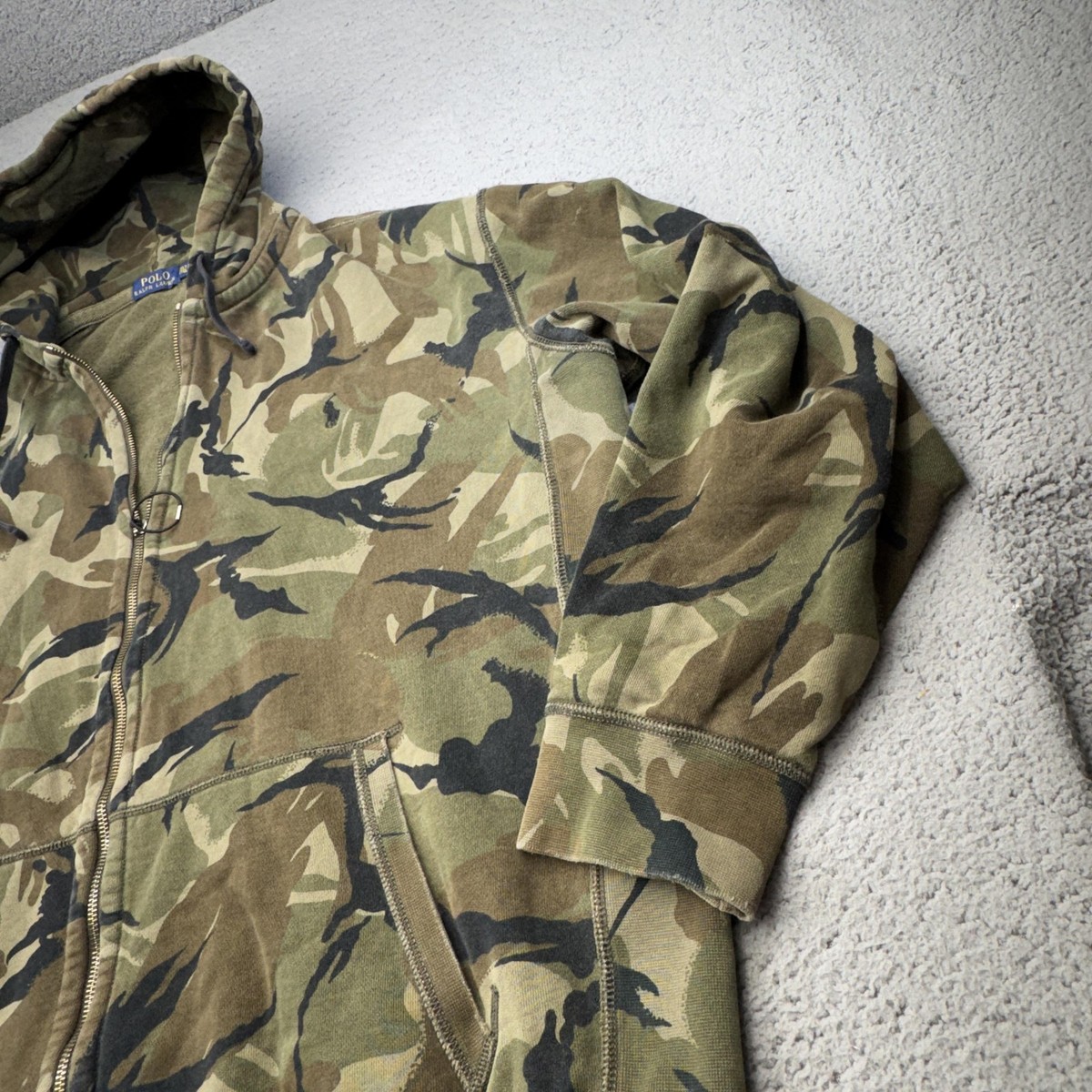 Polo Ralph Lauren Hoodie Mens 2XLT Camo Full Zip Fleece Lined