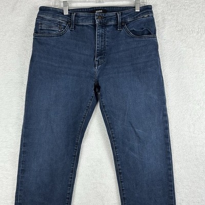 Mavi Jeans Mens 36x30 Meas 34X29 Blue Zach Straight Leg Dark Wash Stretch Denim