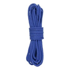 11 Yard Leather Cord, 5.5mm Round Braided Leather Strips, Sapphire