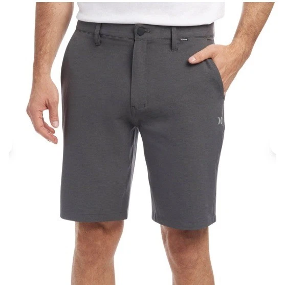 Hurley Hybrid Shorts Blk 4-Way Stretch Quick Dry 40 NWOT Golf Performance Active