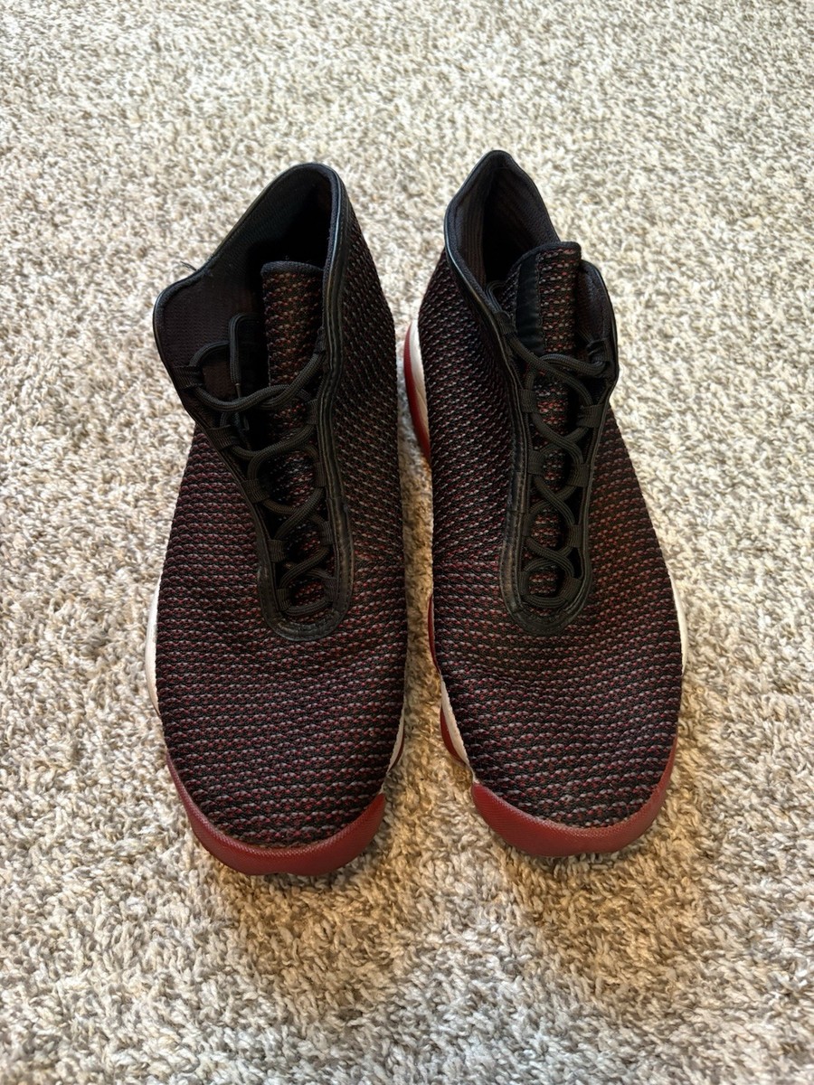 Jordan Horizon Bred Black Red Mid Top Basketball Sneakers | eBay