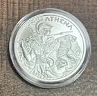 GREEK MYTHOLOGY SERIES-ATHENA 1 OZ .999 HIGH RELIEF SILVER ROUND GEM BU