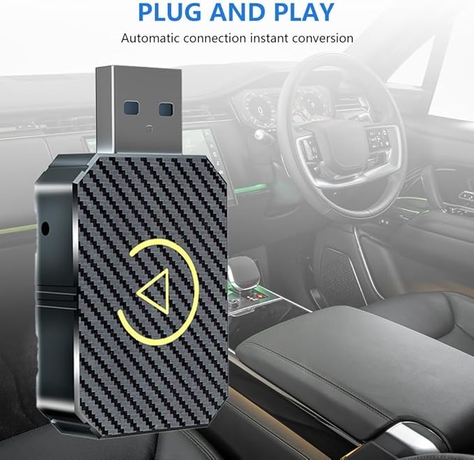 CarPlay ADATTATORE WIRELESS Auto IPHONE ANDROID 2in1 USB e Type-C Plug & Play - Miniatura 10
