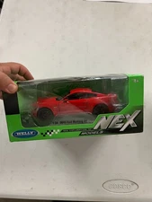 2015 Ford Mustang GT 5.0 Red Diecast Model Car 1/24 NEX Series by Welly