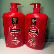LOT of 2 Old Spice Swagger Scent of Confidence Body Wash for Men 33.4 fl oz