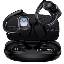 Bluetooth Headset TWS 5.4 Wireless Earphones Earbuds Stereo Headphones Ear Hook