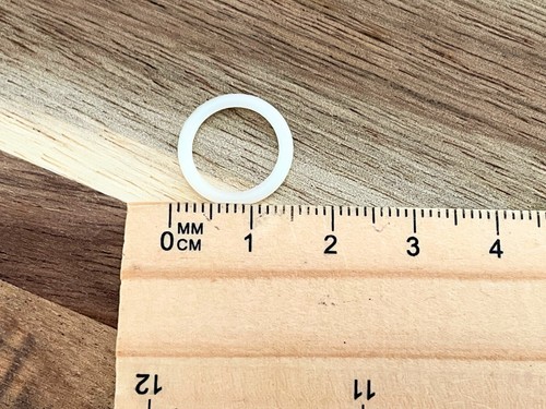 Swimwear Lingerie Plastic Rings 12mm Cream 10 or 20 Packs - Picture 6 of 6