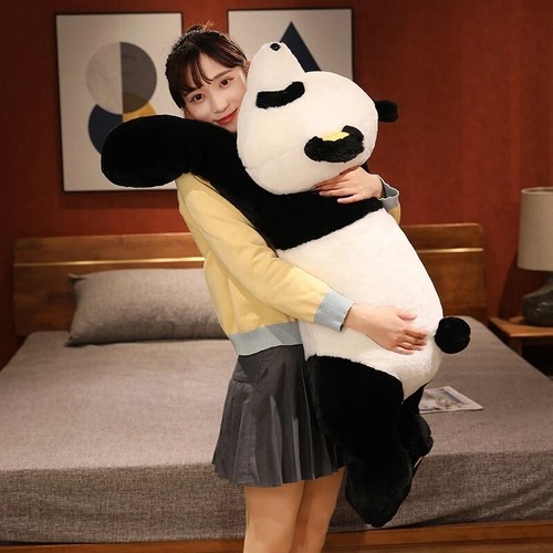 60cm-120cm Giant Panda Plush Toys Soft Sleep Pillow Cartoon Animal Bear Stuffed - Picture 5 of 9